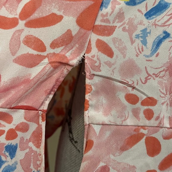 500 Maison Cinqcent Floral Tie-Up Blouse, M - Picture 7 of 7